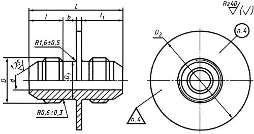 ГОСТ 13960-74 Проходники фланцевые для соединений трубопроводов по наружному конусу. Конструкция и размеры