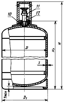 ГОСТ 15860-84 Баллоны стальные сварные для сжиженных углеводородных газов на давление до 1,6 МПа. Технические условия (с Изменениями N 1, 2)