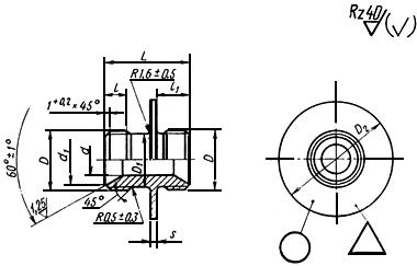 ГОСТ 16051-70 Проходники фланцевые для соединений трубопроводов по внутреннему конусу. Конструкция и размеры