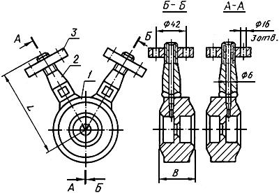 ГОСТ 22807-83 Сборочные единицы и детали трубопроводов. Диафрагмы измерительные линзовые с фланцами на Ру св. 10 до 63 МПа (св. 100 до 630 кгс/кв.см). Конструкция и размеры (с Изменением N 1)
