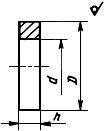 ГОСТ 23357-78 Соединения трубопроводов резьбовые. Прокладки уплотнительные для радиального монтажа. Конструкция (с Изменениями N 1, 2)