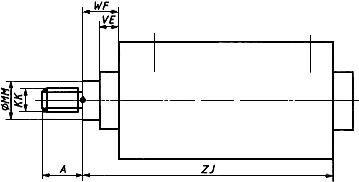 ГОСТ 30362.1-96 (ИСО 6022-81) Гидроприводы объемные. Гидроцилиндры с односторонним штоком на номинальное давление 25 МПа. Присоединительные размеры